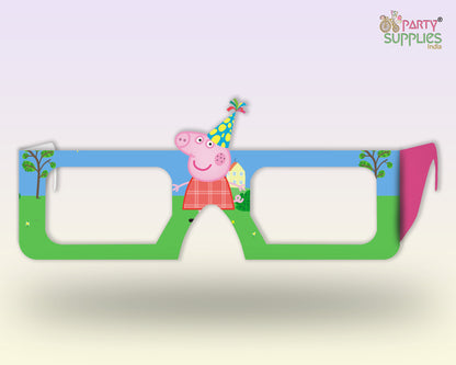 PSI Peppa Pig theme Personalized Birthday Party glasses