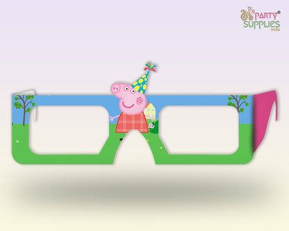 Peppa Pig theme Personalized Birthday Party glasses