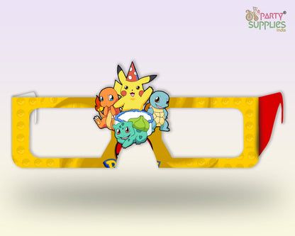 Pokemon theme Birthday Party glasses
