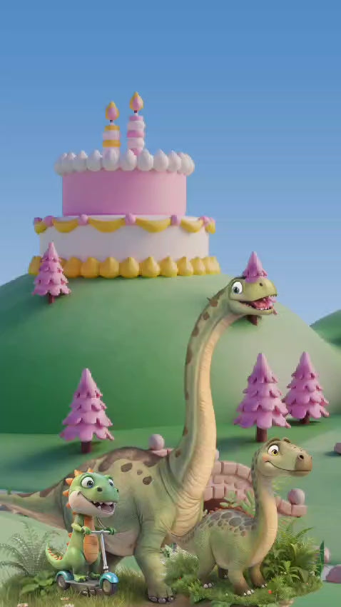 Dinosaur Theme E-Video Invite