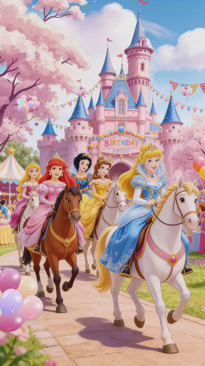 Princess theme video Invite