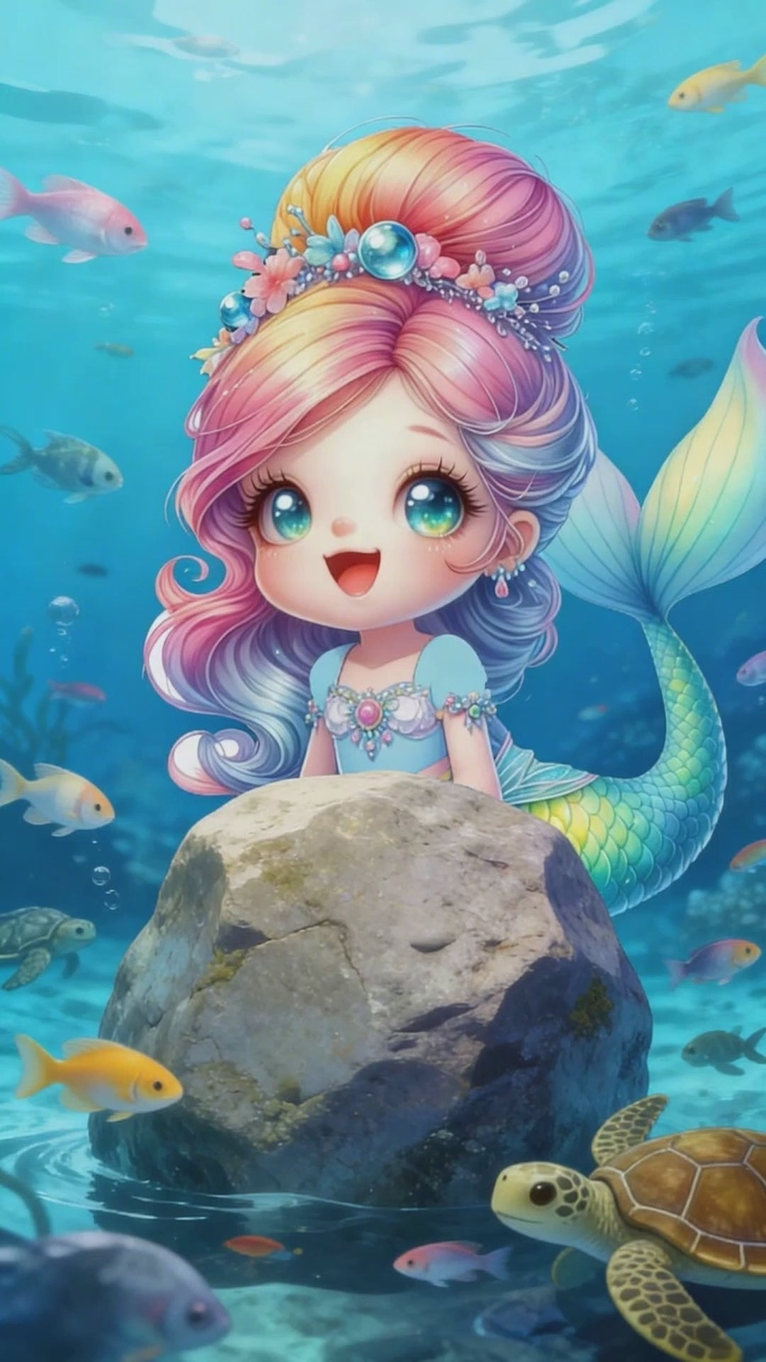 Mermaid  Theme E-Video Invite