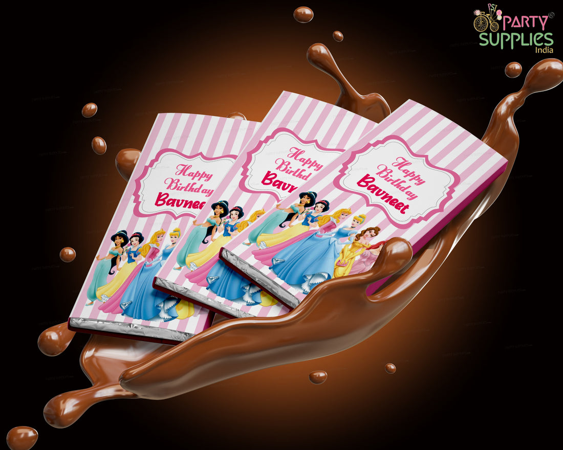 Princess Theme Home Made Chocolate Return Gifts