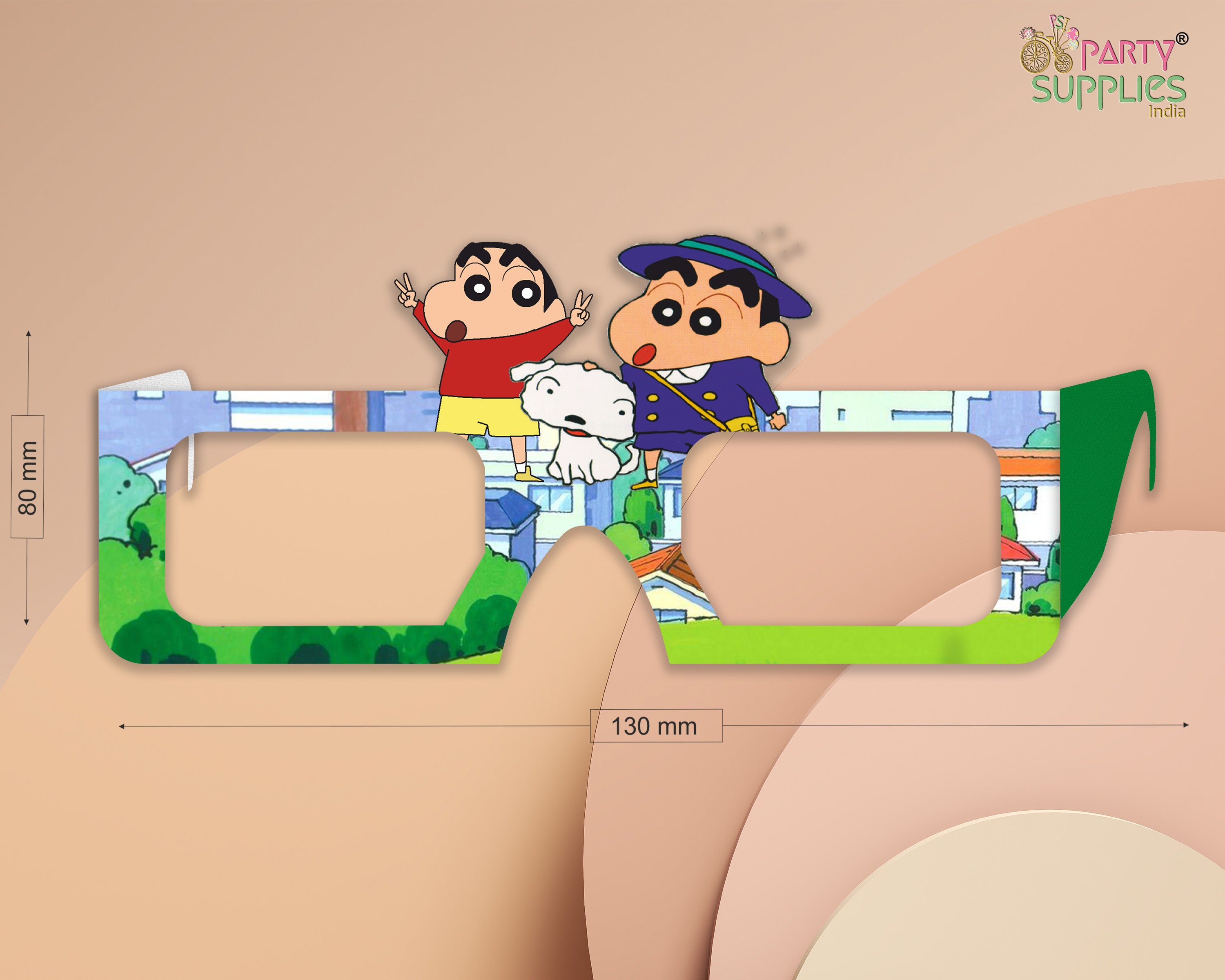 Shinchan theme Birthday Party glasses