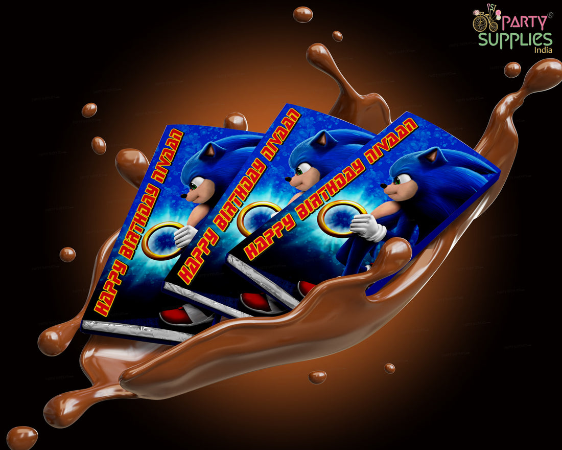 Sonic Theme Home Made Chocolate Return Gifts
