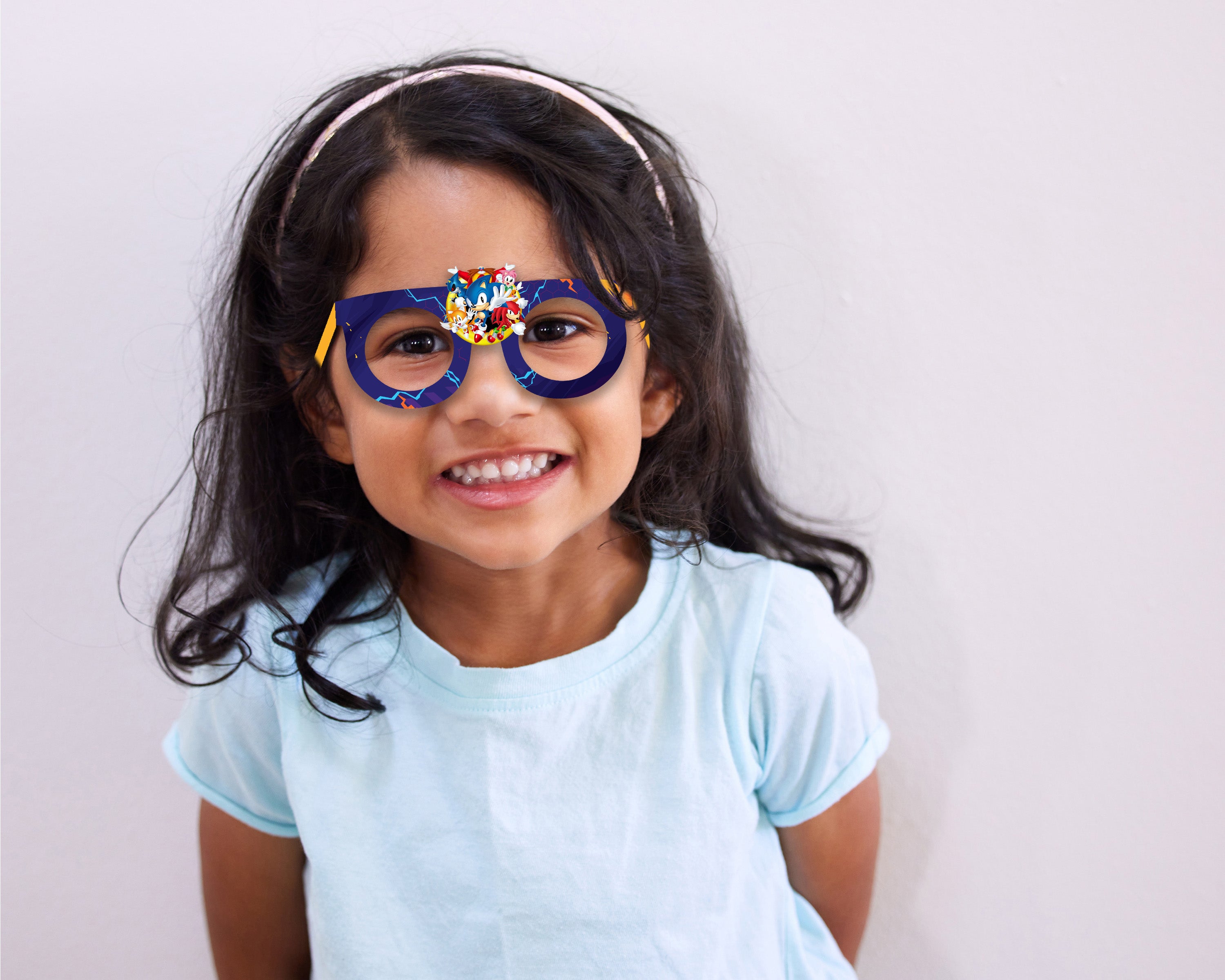 Sonic The Hedgehog theme Birthday Party glasses