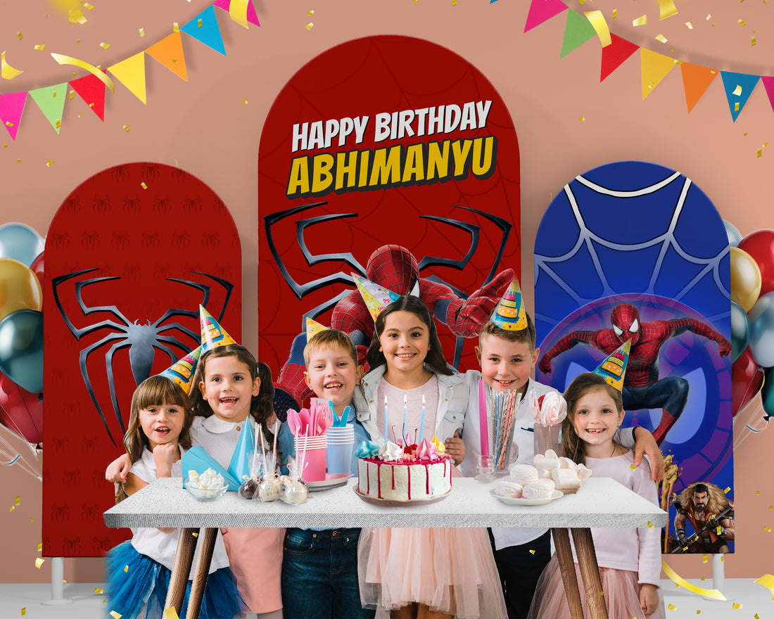 Spiderman Theme Arch Backdrop