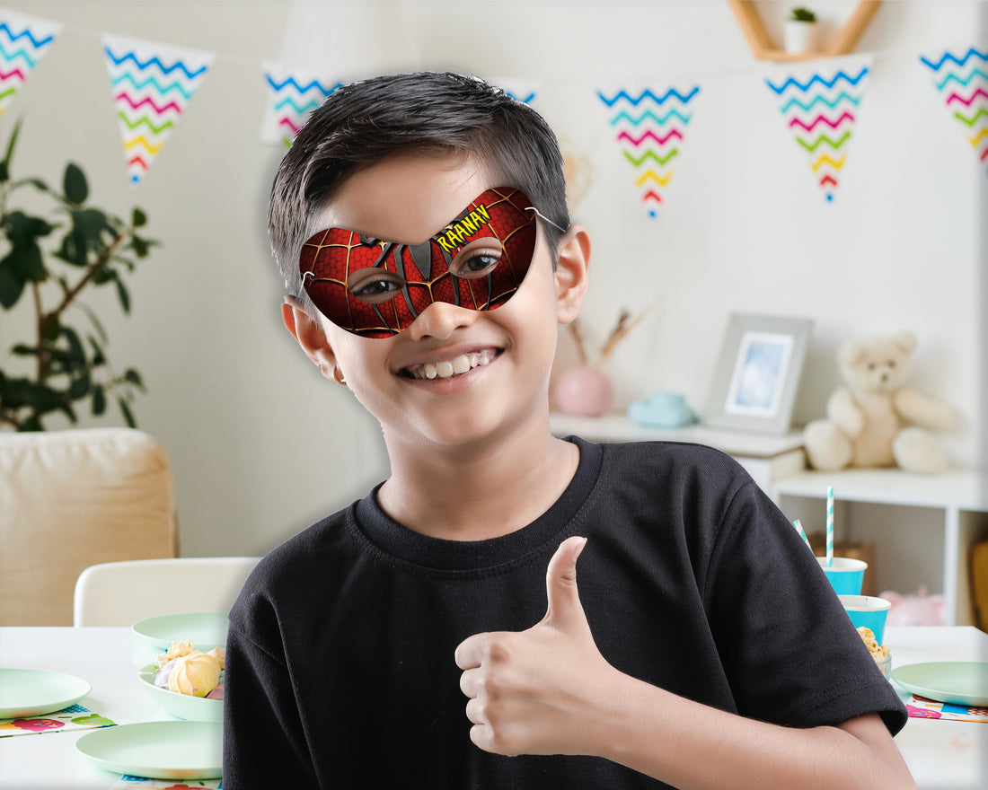 Spiderman Theme Eye Mask