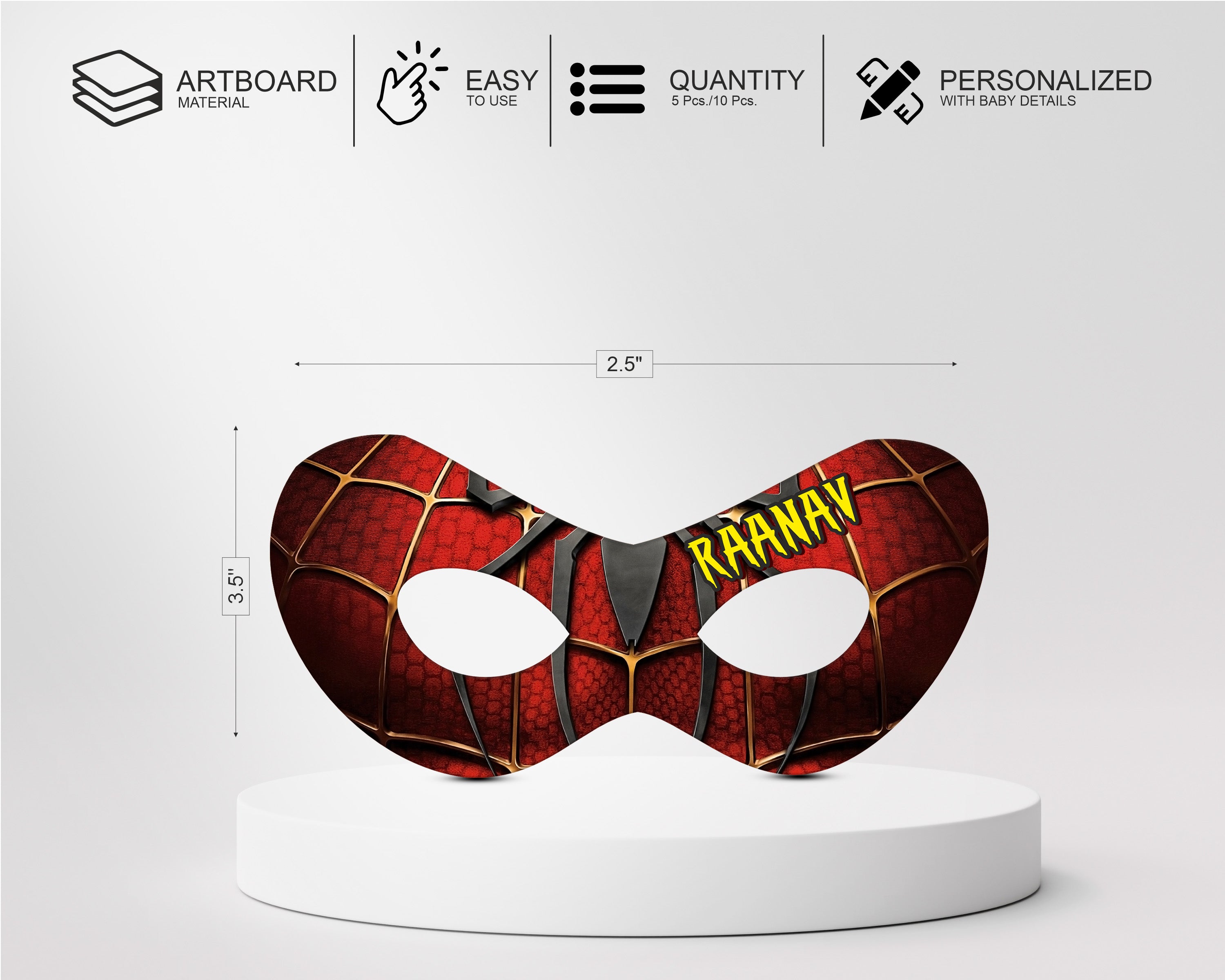 Spiderman Theme Eye Mask