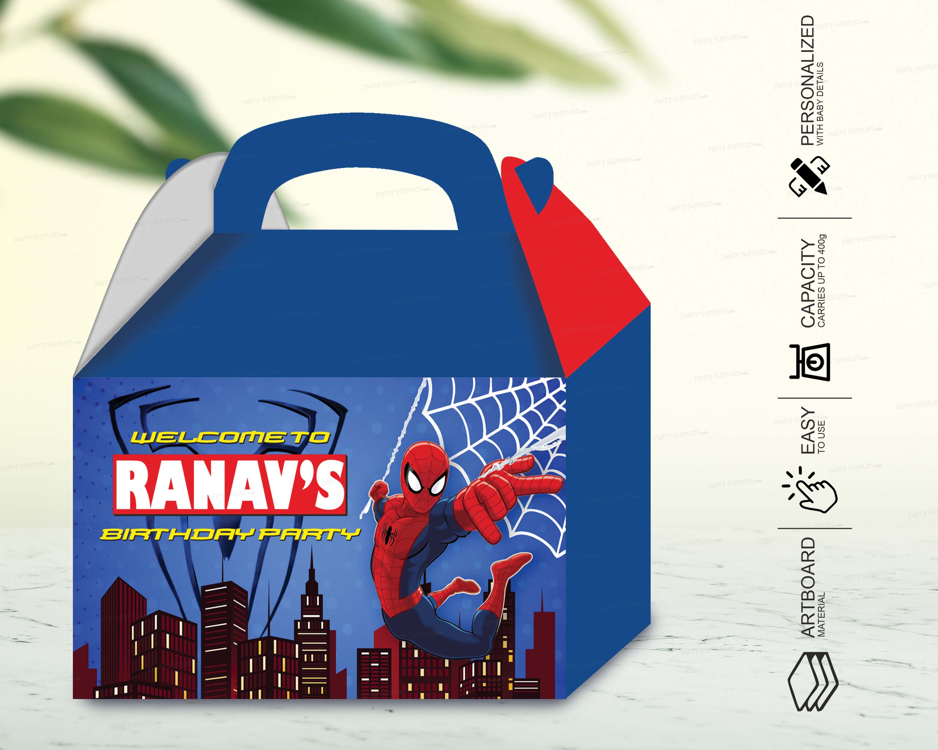 Spiderman  Theme Goodie Return Gift Boxes