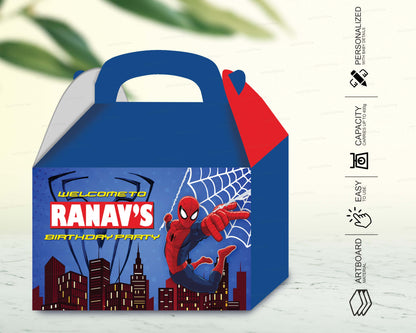 Spiderman  Theme Goodie Return Gift Boxes