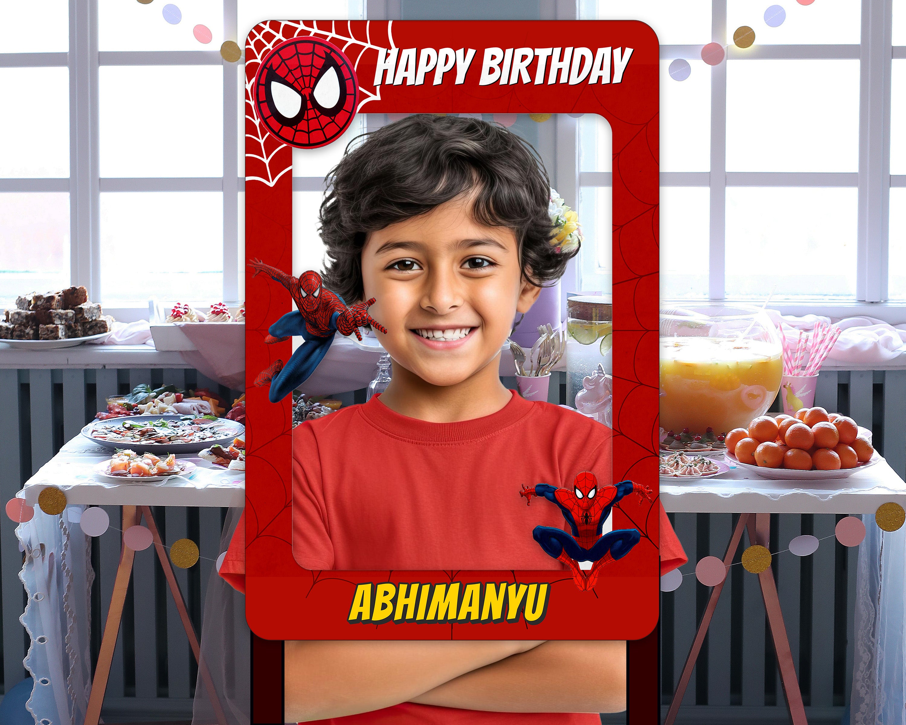 Spiderman Theme Photobooth