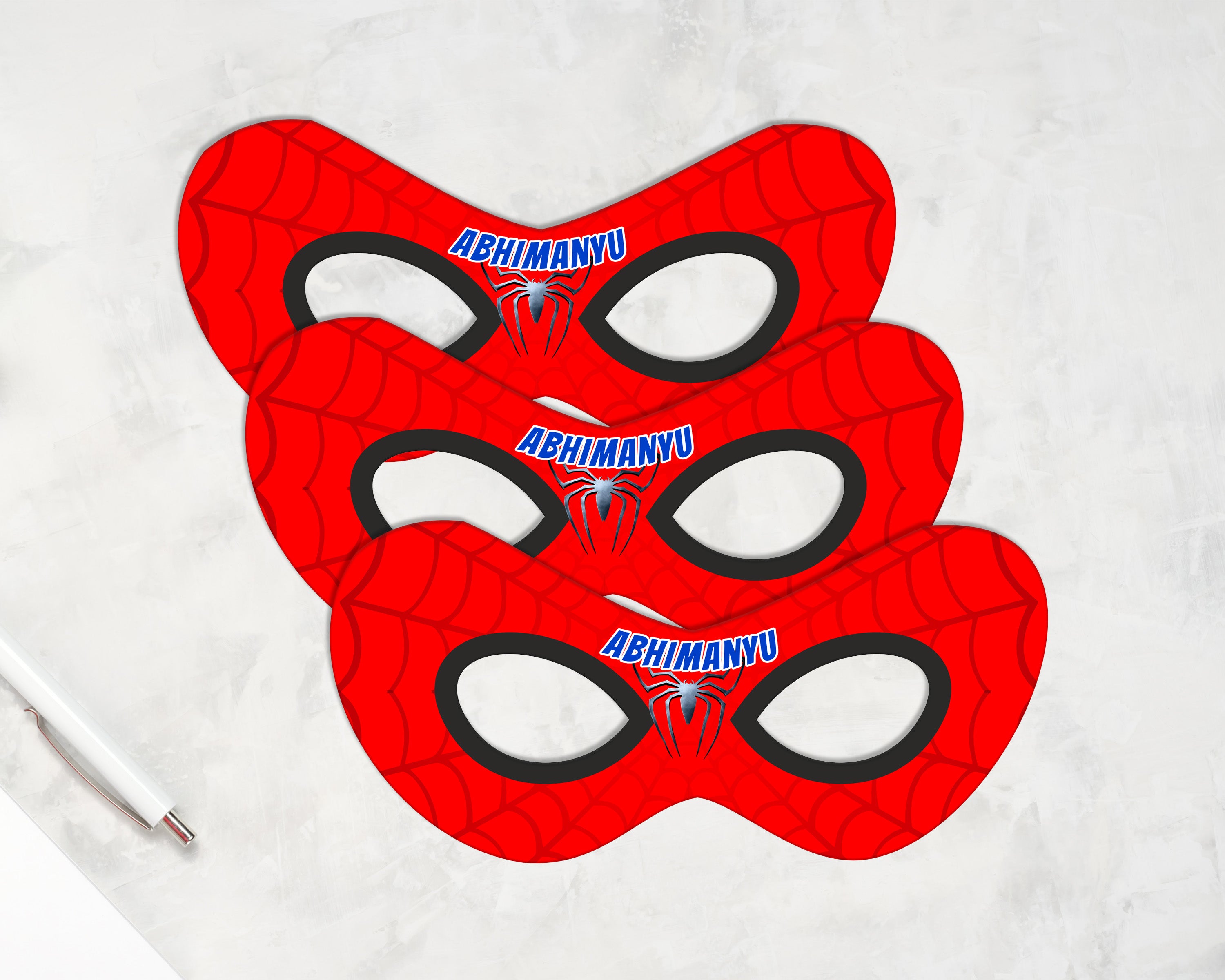 Spiderman Theme Customized Eye Mask