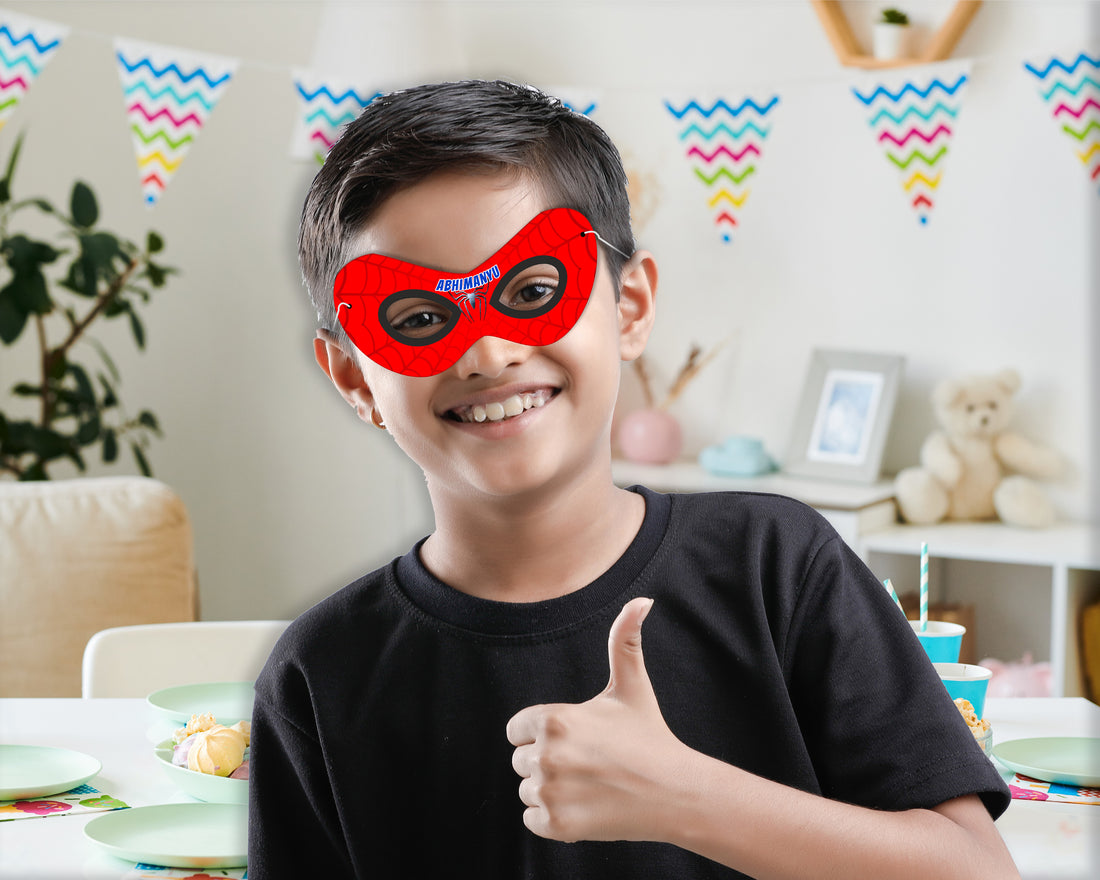 Spiderman Theme Customized Eye Mask