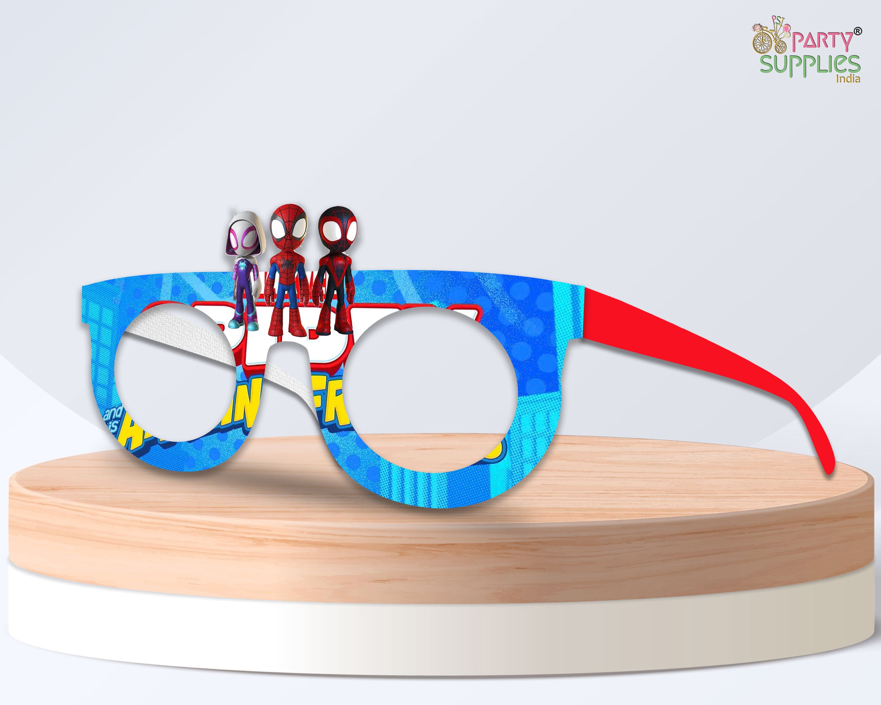 PSI Spidy And His Amazing Friends theme Birthday Party glasses