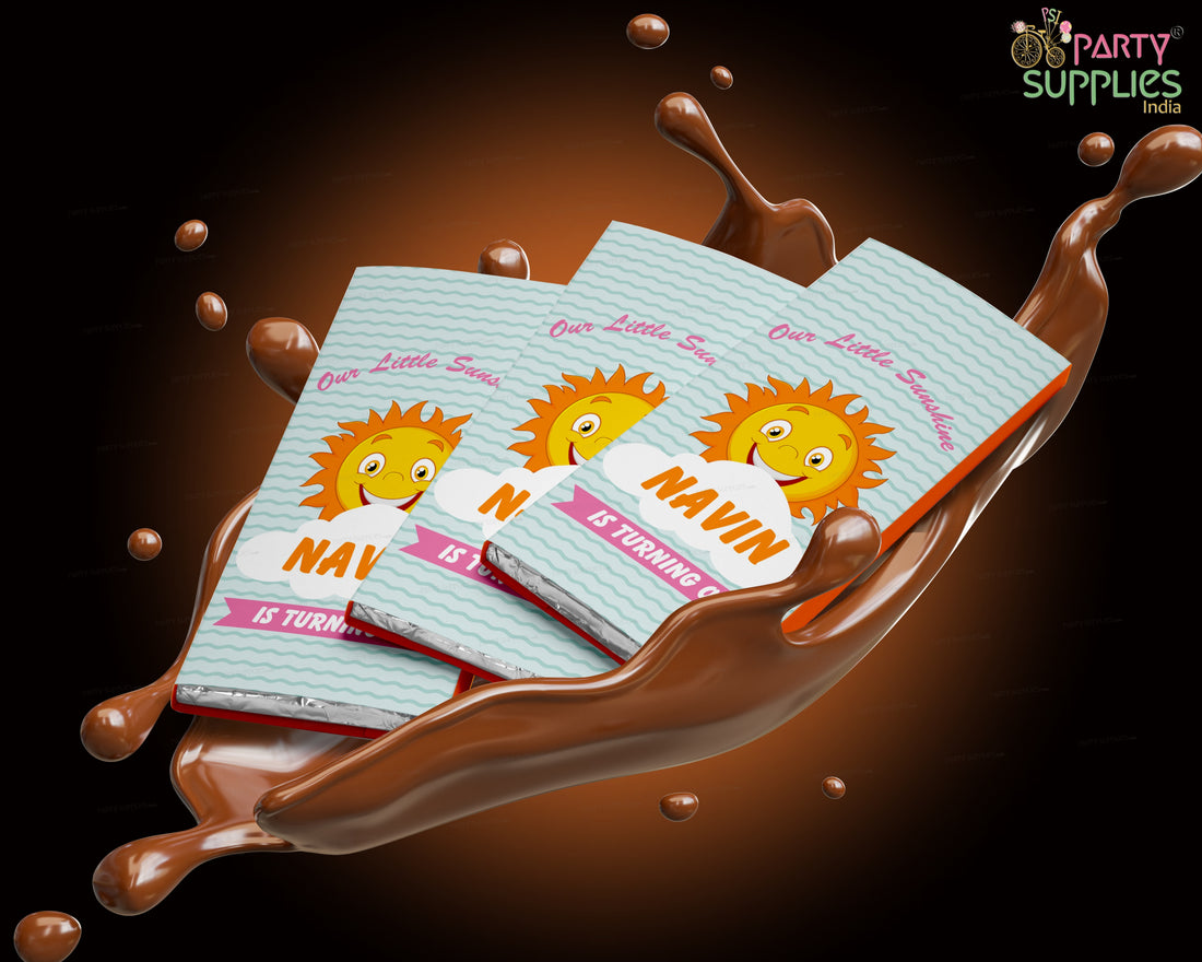 Sunshine Boy The Royal Detective Theme Home Made Chocolate Return Gifts