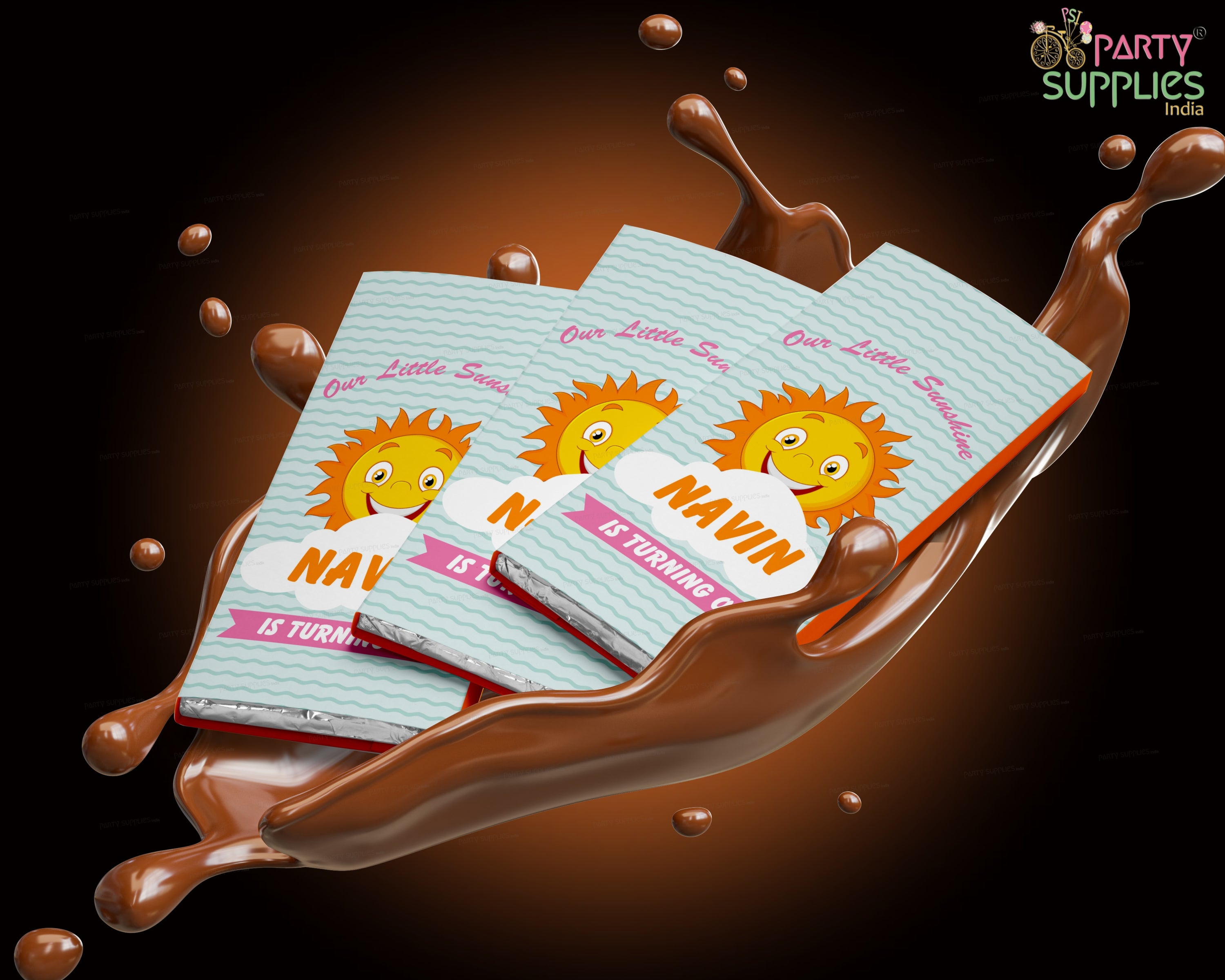 Sunshine Boy The Royal Detective Theme Home Made Chocolate Return Gifts