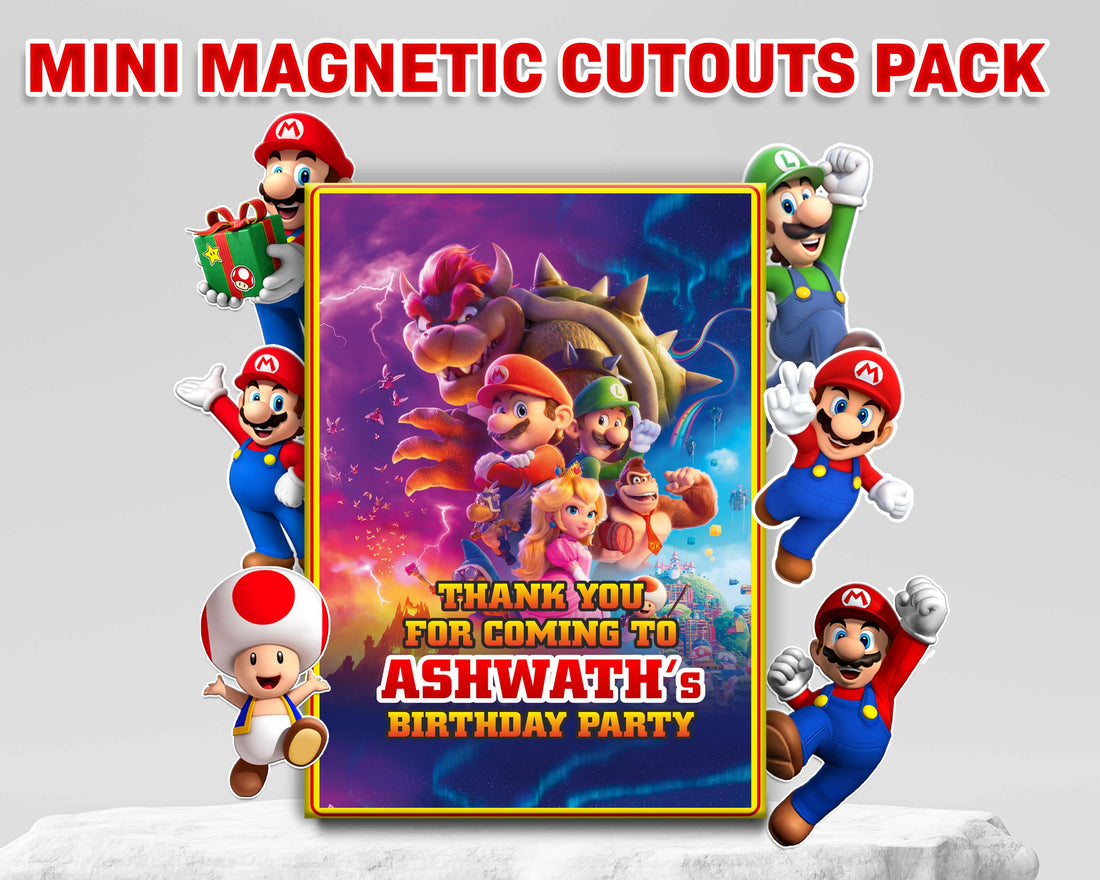 Super Mario Theme Mini Magnetic Return Gift Pack
