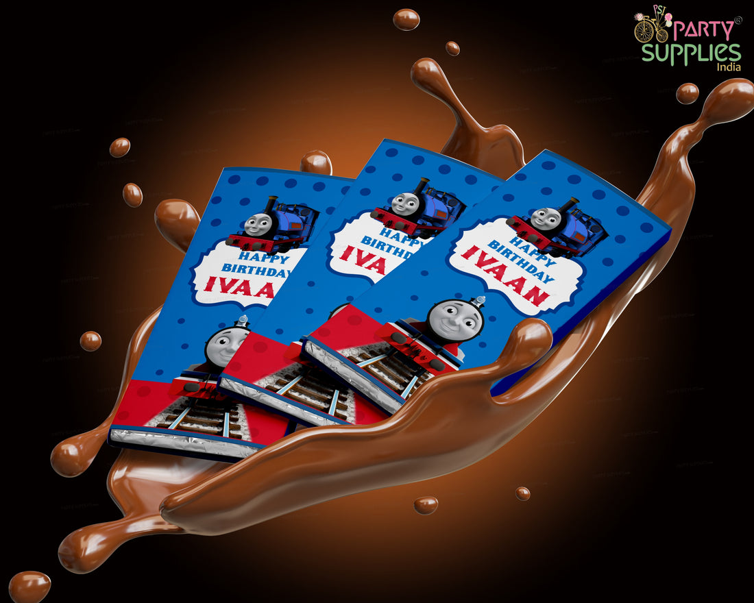 Thomas And Friends Theme Home Made Chocolate Return Gifts