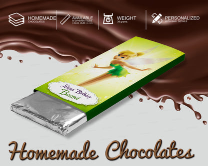 TinkerBell  Theme Home Made Chocolate Return Gifts