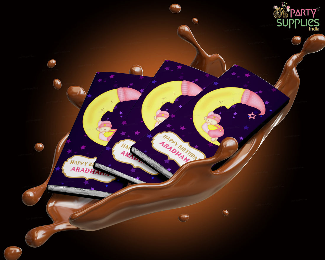 Twinkle Twinkle Little Star Girl Theme Home Made Chocolate Return Gifts