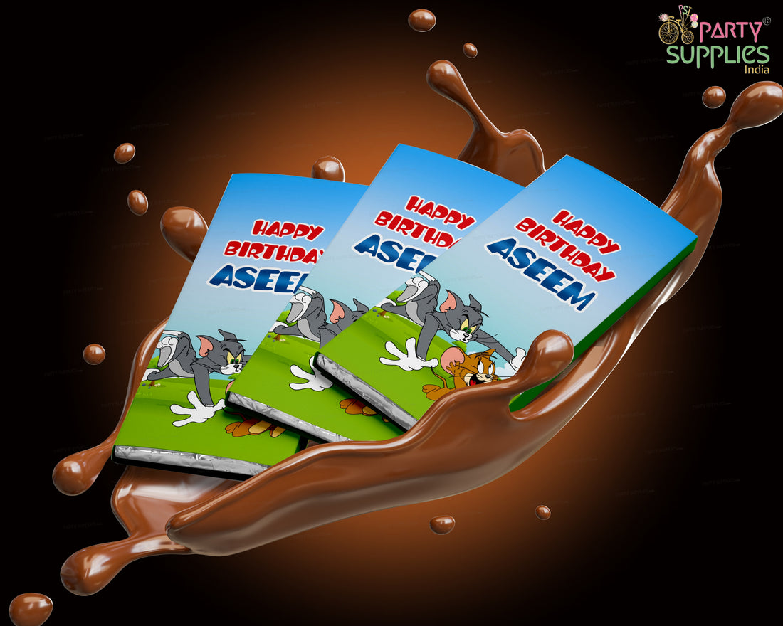 Tom And Jerry Theme Home Made Chocolate Return Gifts