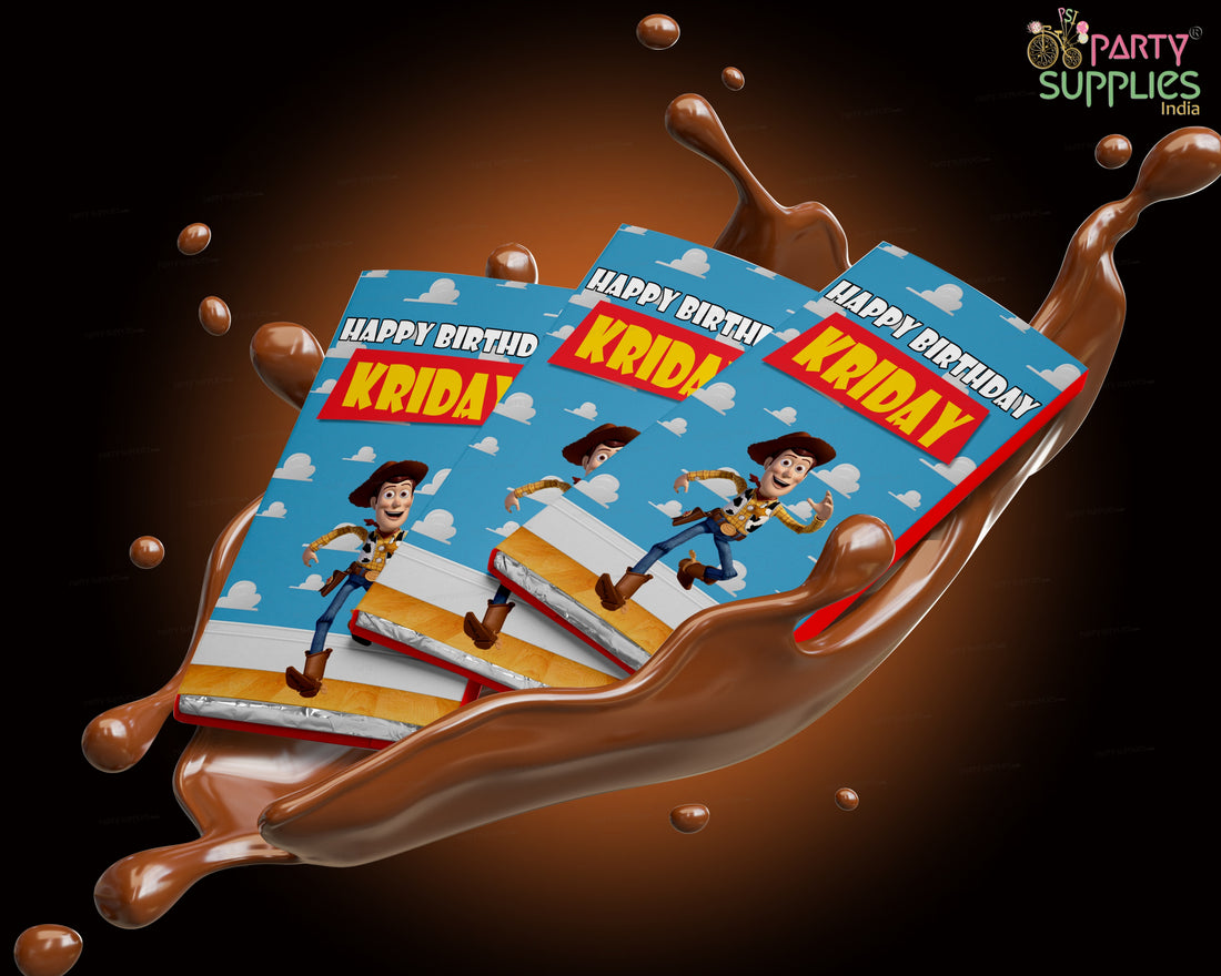 Toy Story Theme Home Made Chocolate Return Gifts