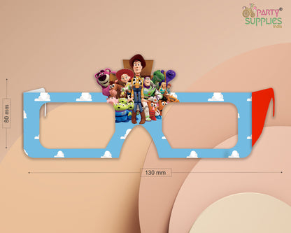 PSI Toy Story Theme Birthday Party glasses