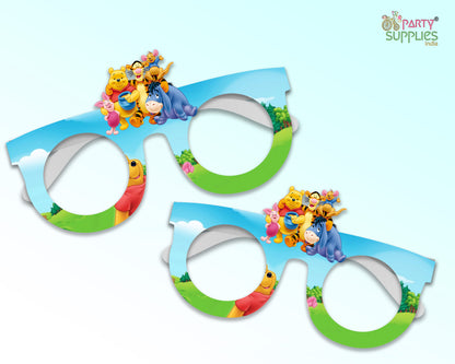 Winnie The Pooh theme Birthday Party glasses