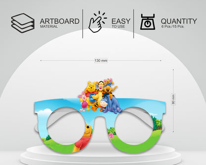 Winnie The Pooh theme Birthday Party glasses