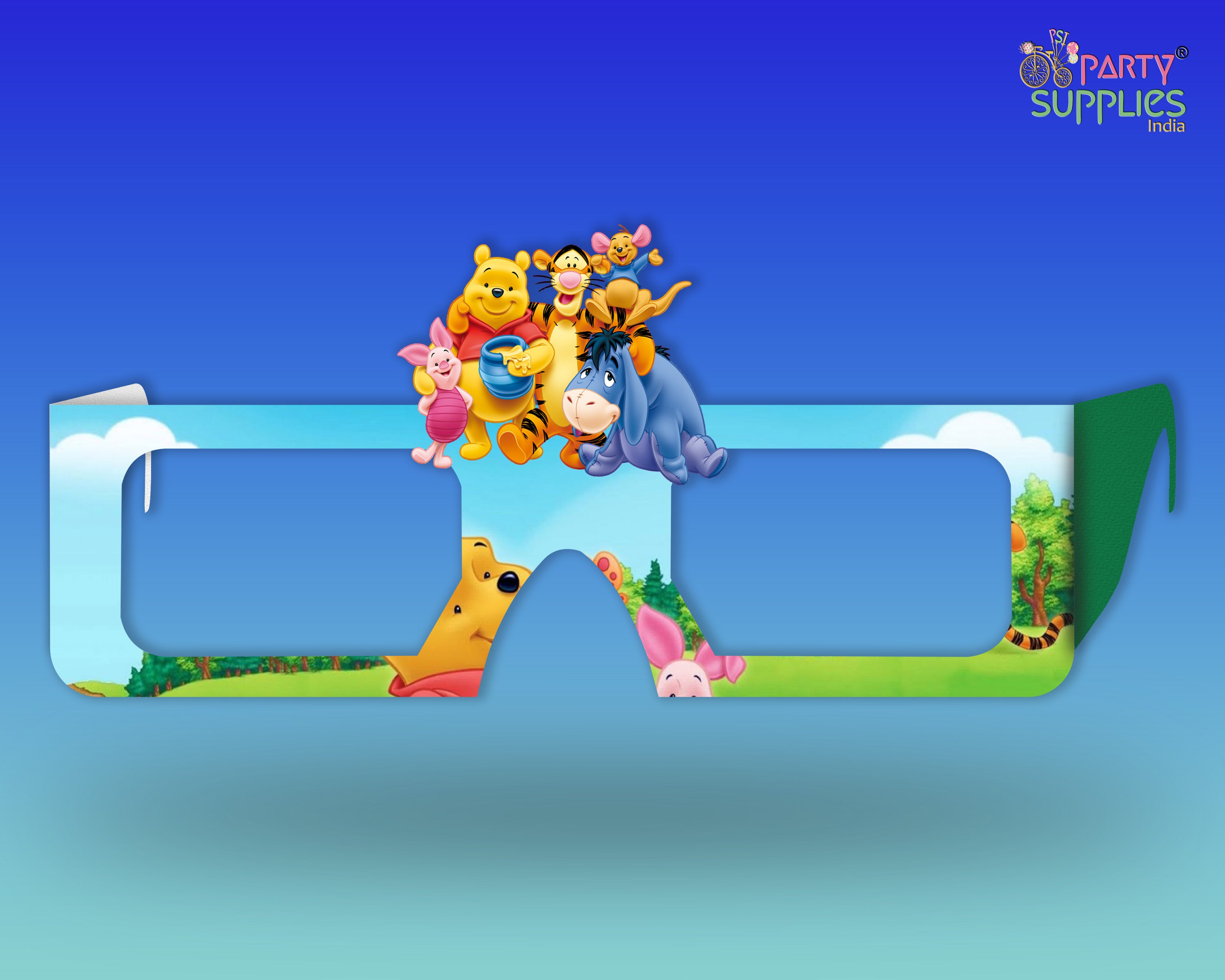 Winnie The Pooh theme Birthday Party glasses