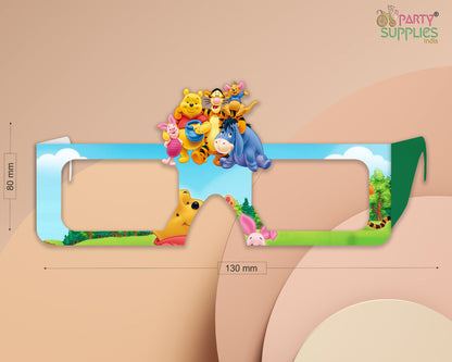 Winnie The Pooh theme Birthday Party glasses