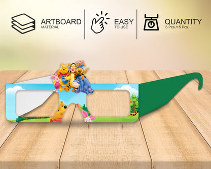 Winnie The Pooh theme Birthday Party glasses