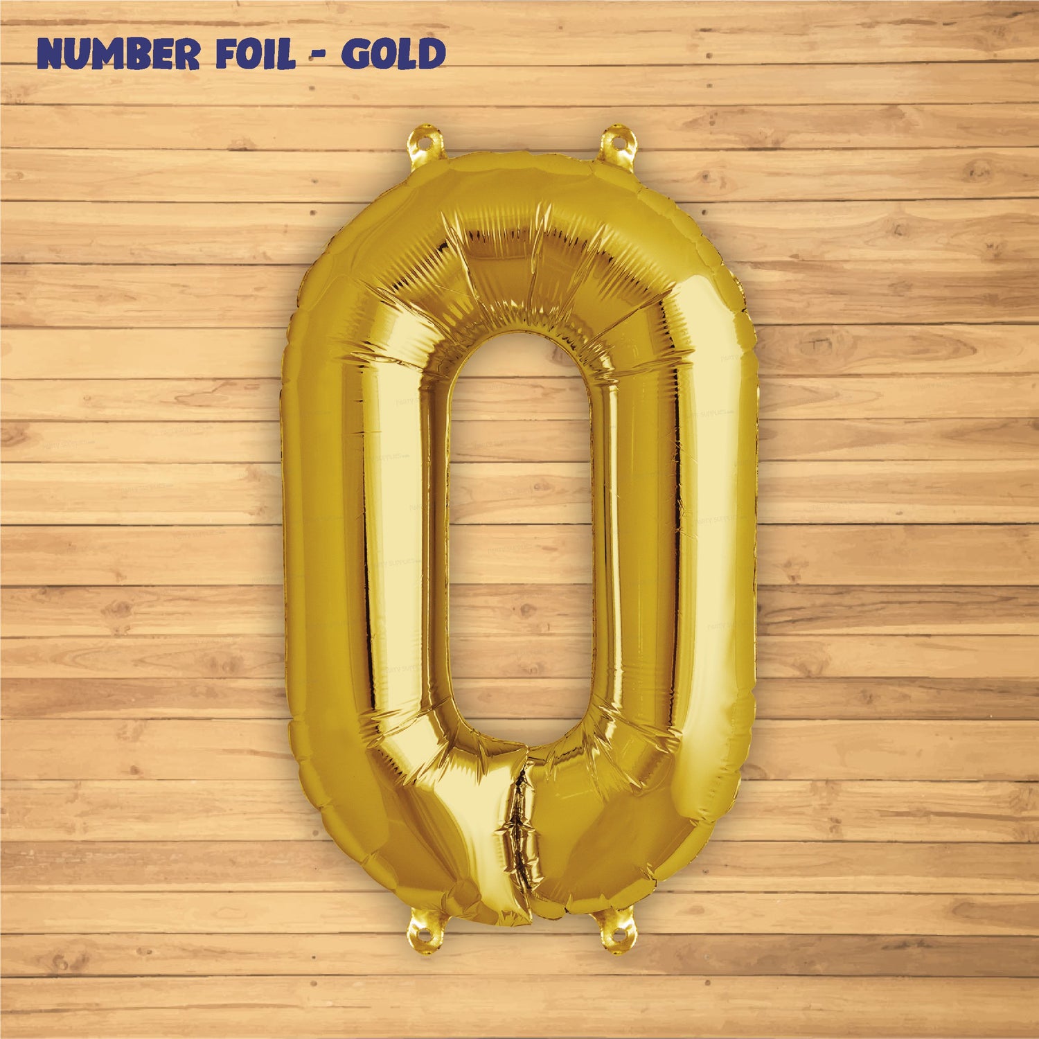 Number 0 Premium Gold Foil Balloon