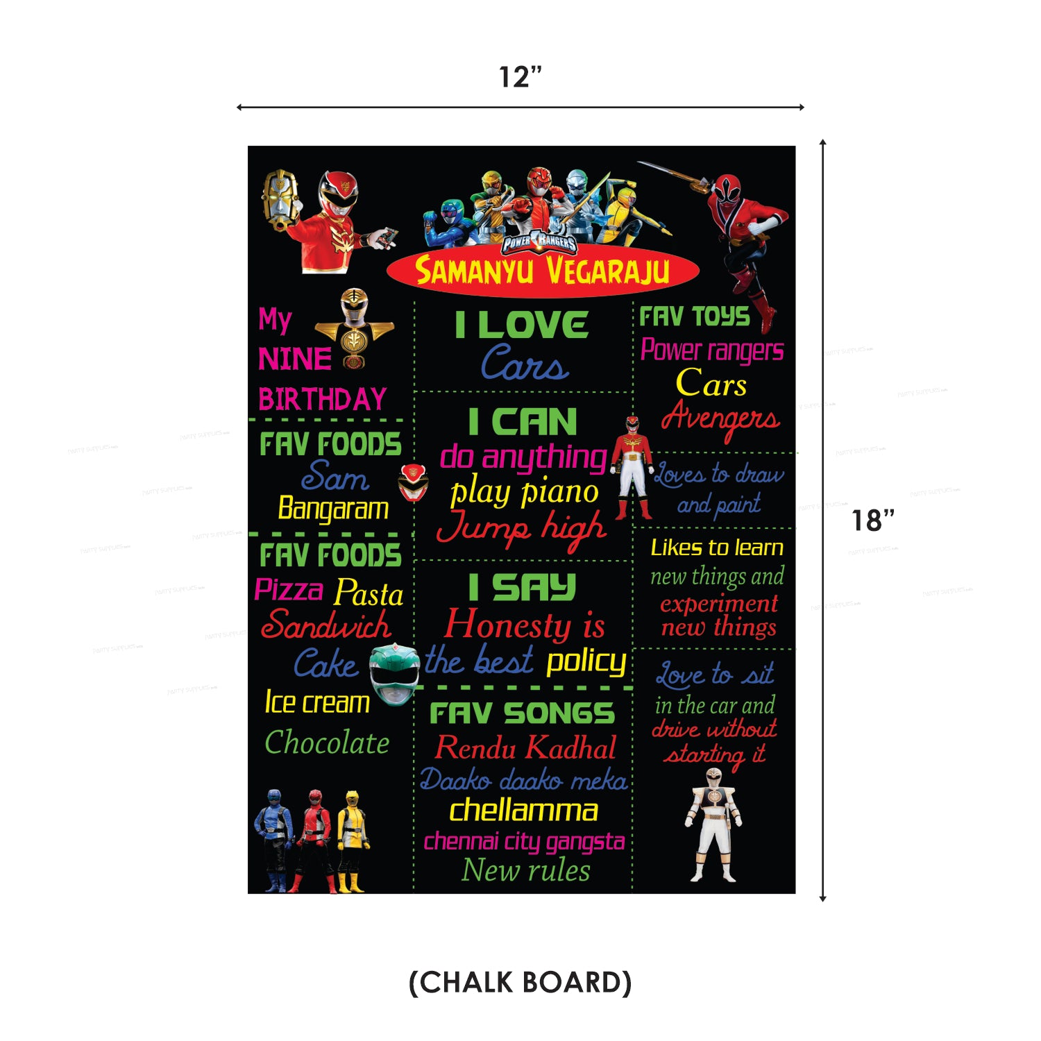 Power Rangers Theme Classic Combo Kit