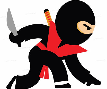 Ninja Theme Cutout NJA-16