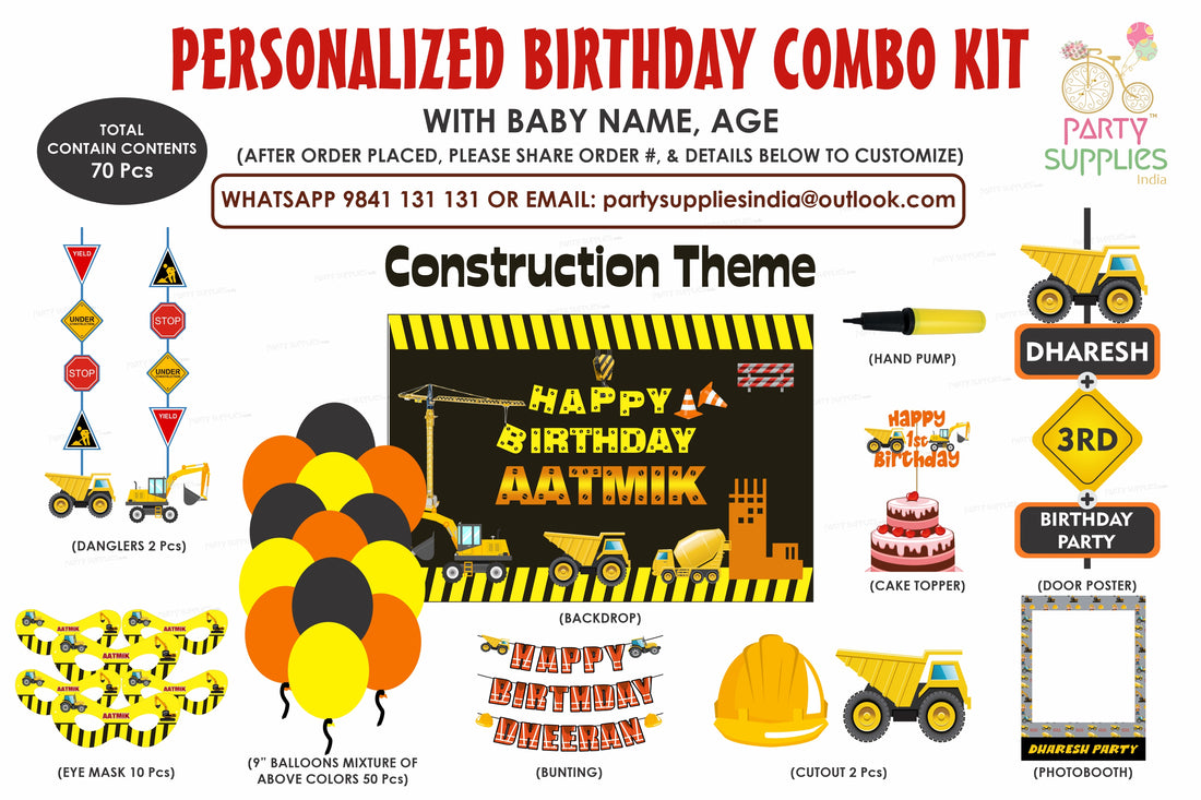 Construction Theme Exclusive Kit