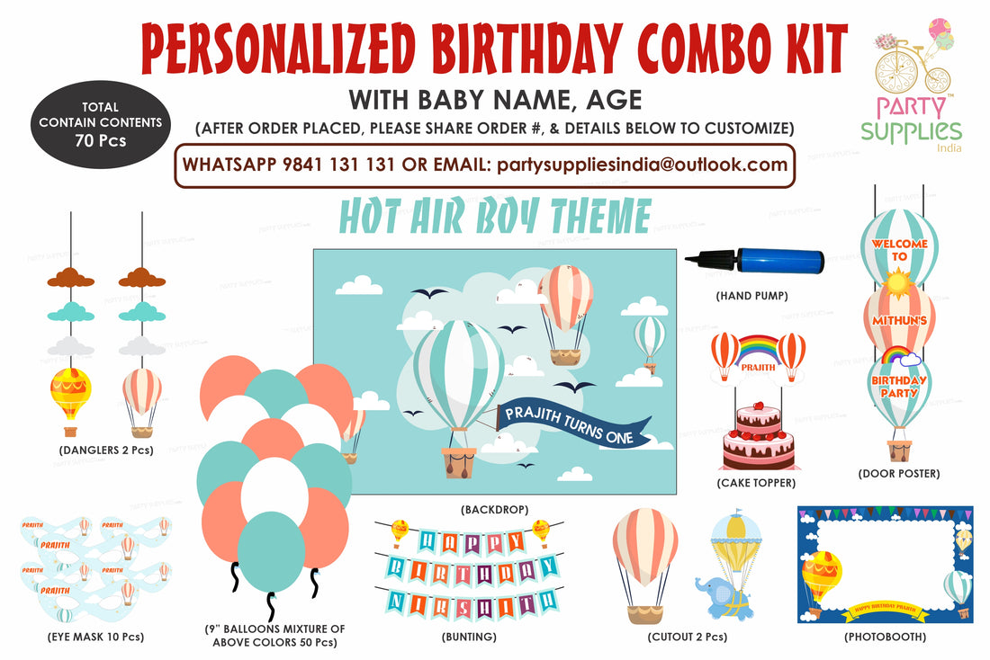 Hot Air Boy Theme Exclusive Kit