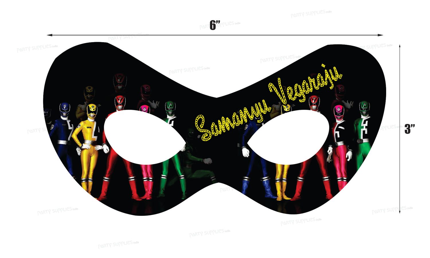 Power Rangers Theme Eye Mask | Party Supplies India Online
