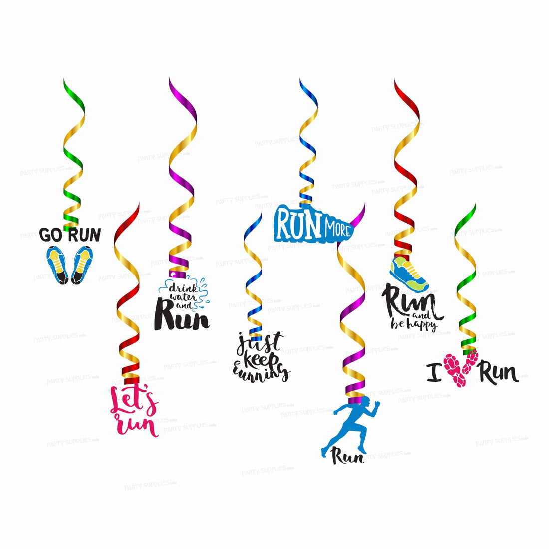 Marathon Theme Customized Swirls