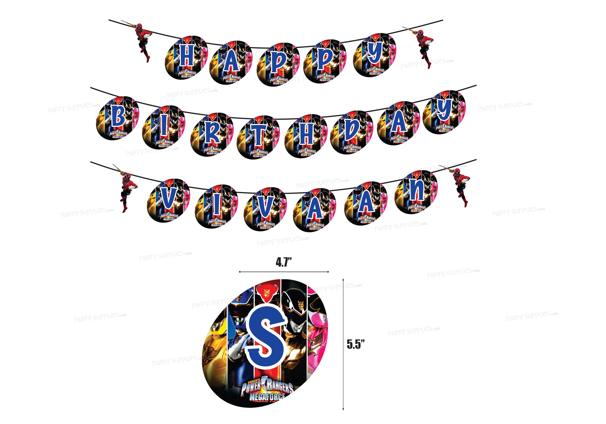 Power Rangers Theme Hanging