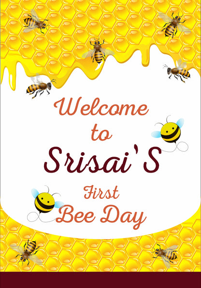 Bumble Bee  Customized Theme Welcome Board