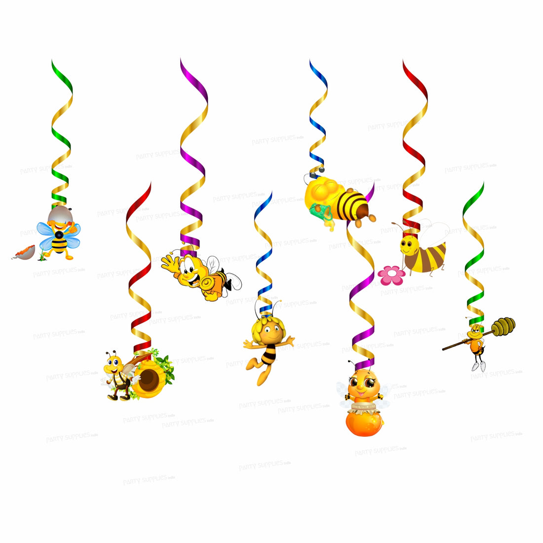 Bumble Bee Theme Swirls