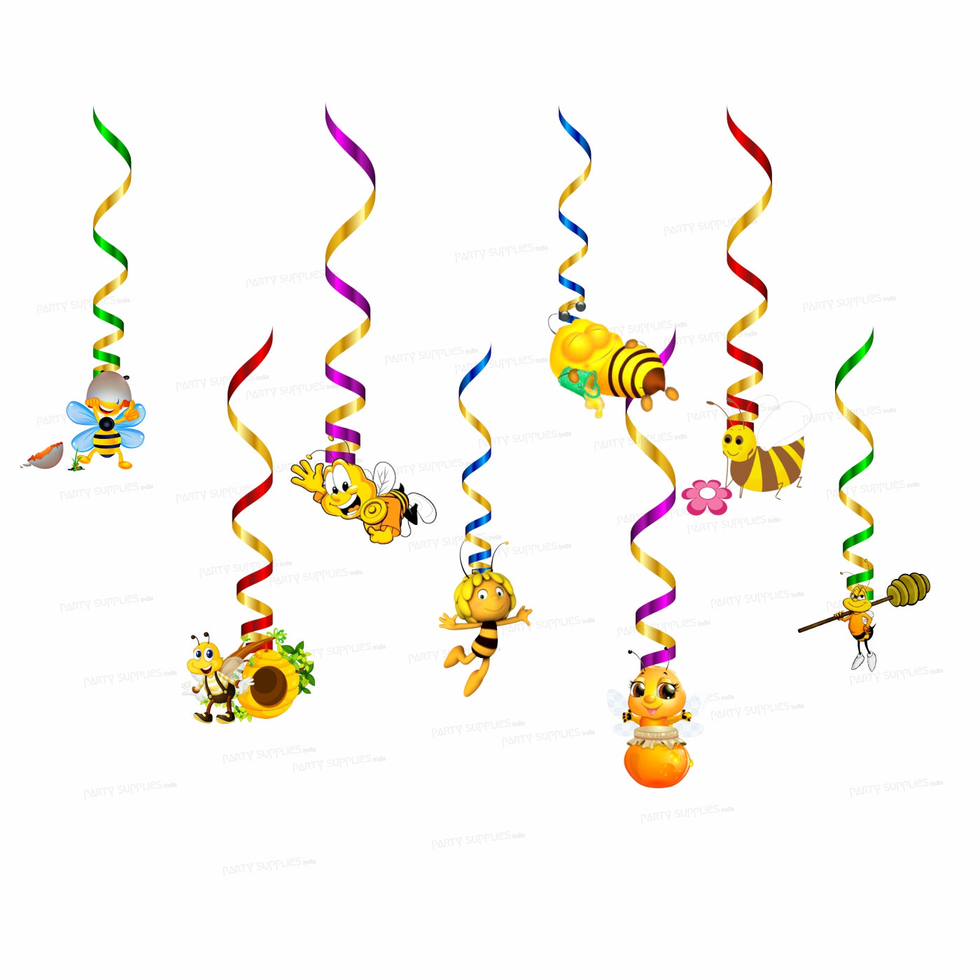 Bumble Bee Theme Swirls