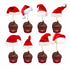 PSI Christmas Theme Cup Cake Topper - 01 - image 1 of 3 | Party Supplies India