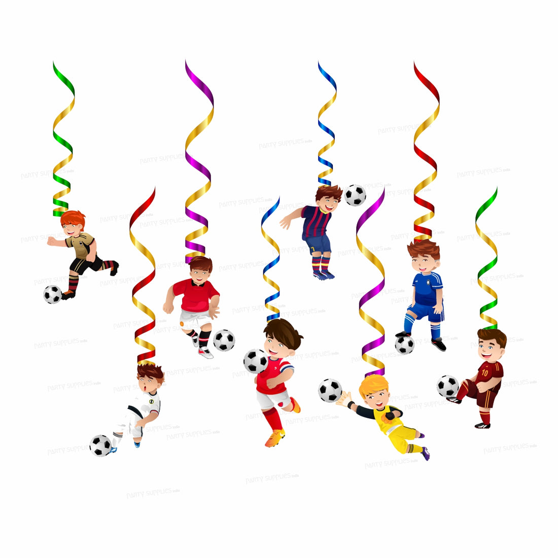 Football Theme Swirls