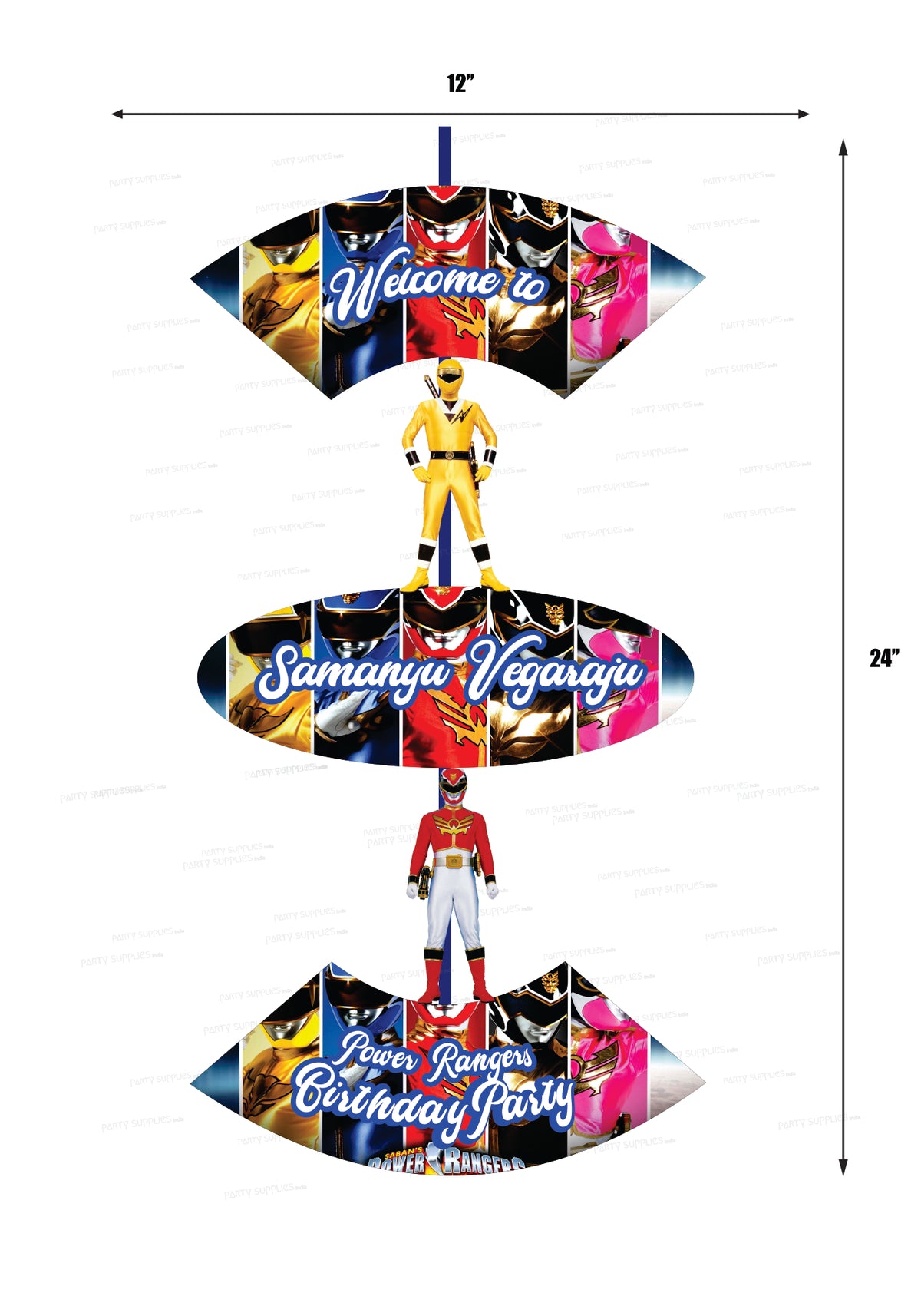 Power Ranger Door Decorations Power Rangers Theme Door Poster | Birthday Party Supplies Online ...