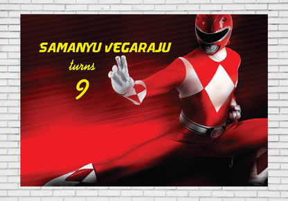 Power Rangers Theme Backdrop