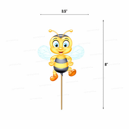 Bumble Bee Theme Cup Cake Topper