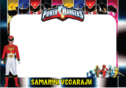 Power Rangers Theme PhotoBooth